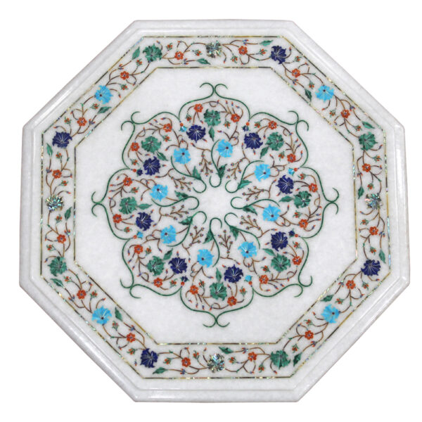 Exquisite Handmade Marble Inlay Tabletop