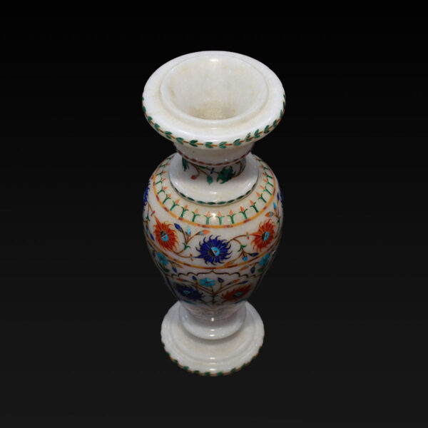 Marble Inlay Flower Pot - Image 2